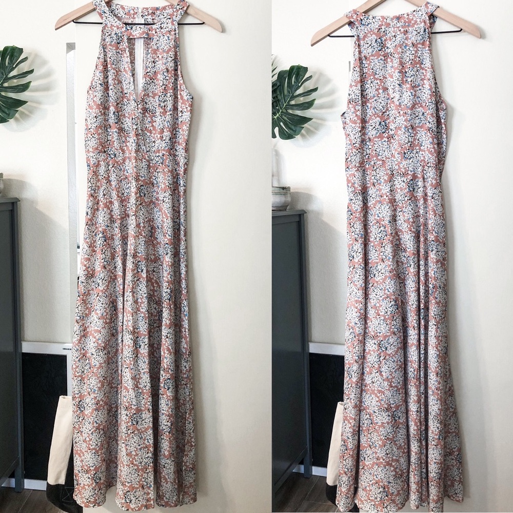 XIX Palms Floral Dress